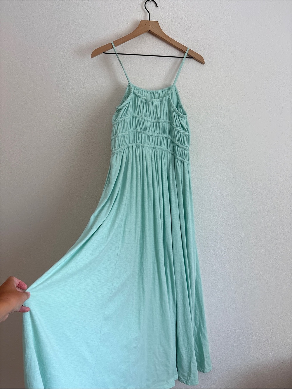 American Eagle Mint Smocked Maxi Dress - Picture 6 of 10